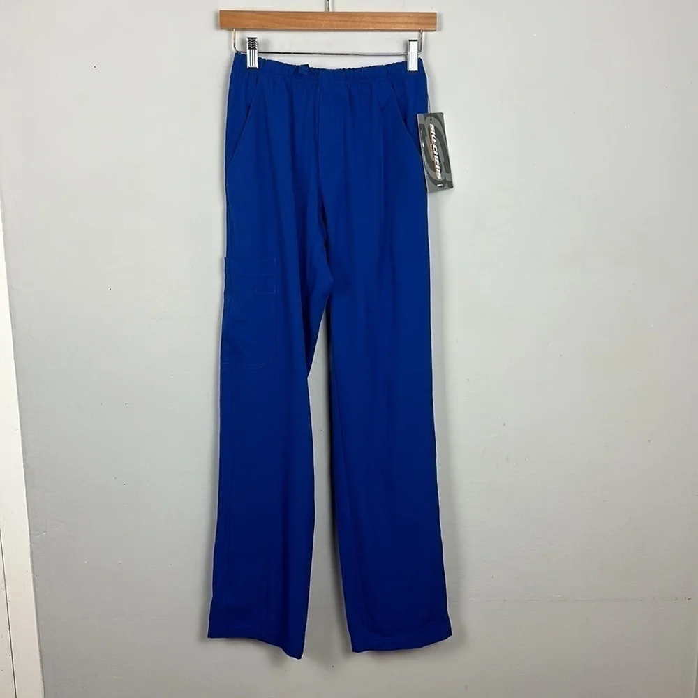 NWT Sketchers by Barco Structure Scrub Pants Galaxy Blue XS